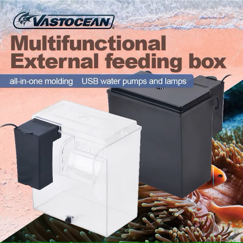 Marine Aquarium Overflow - VASTOCEAN Tangki Ikan Kotak Makan Eksternal