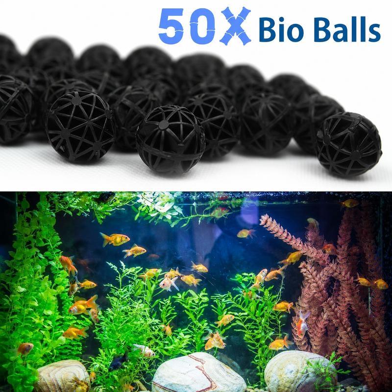 Aquarium Marine Fish - 50 Buah Bola Filter Bio Akuarium