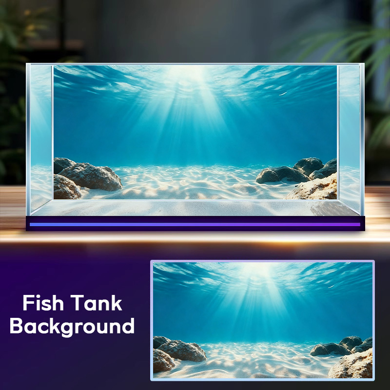 Marine Aquarium Glue - Pasir Biru Laut Jernih, Lukisan Latar