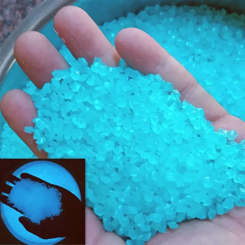 Aquarium Marine Fish - 1000 buah 3-5mm pasir bercahaya dalam