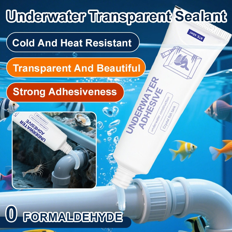 Marine Aquarium Glue - Lem Penyumbat Pipa Air Perekat Tahan