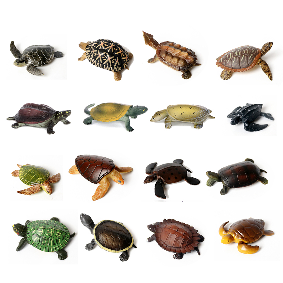 Aquarium Marine Fish - Miniatur realistis kehidupan laut Model kura-kura