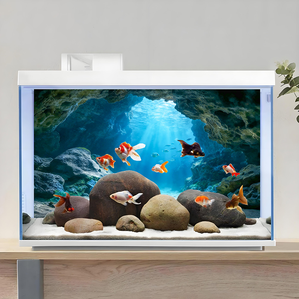 Deep Sea Blue Hole, Lukisan La - Marine Aquarium Glue ulasan dan harga