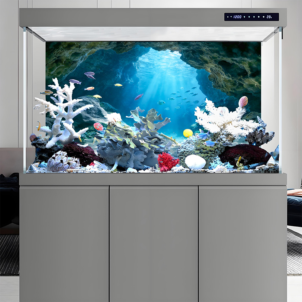 Deep Sea Blue Hole, Lukisan La - Marine Aquarium Glue ulasan dan harga