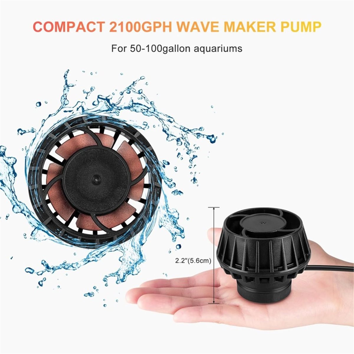 A983K 2100GPH Pembuat Gelomban - Powerhead Wave Maker ulasan dan harga