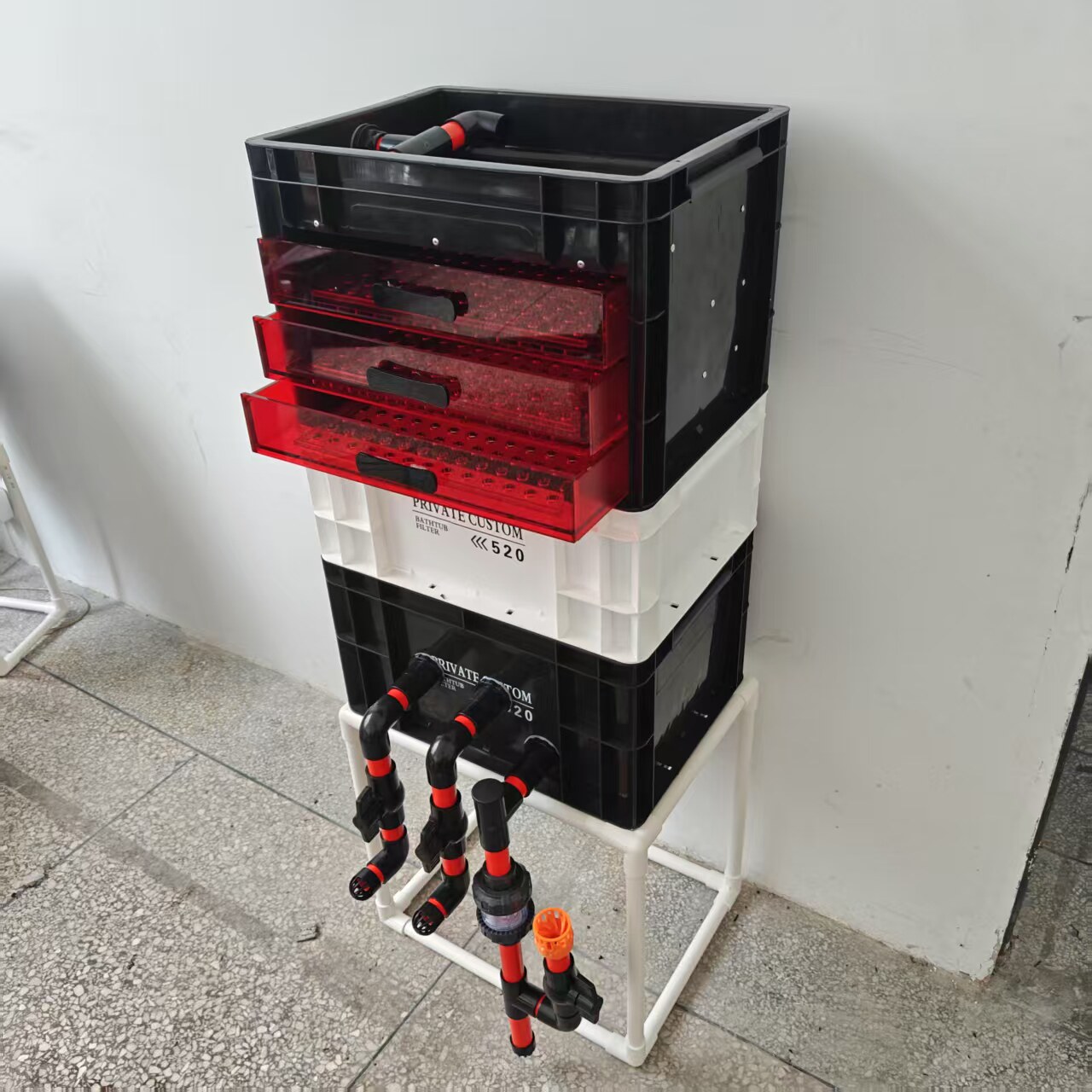 Kotak penggantian air akuarium - Marine Aquarium Overflow ulasan dan harga