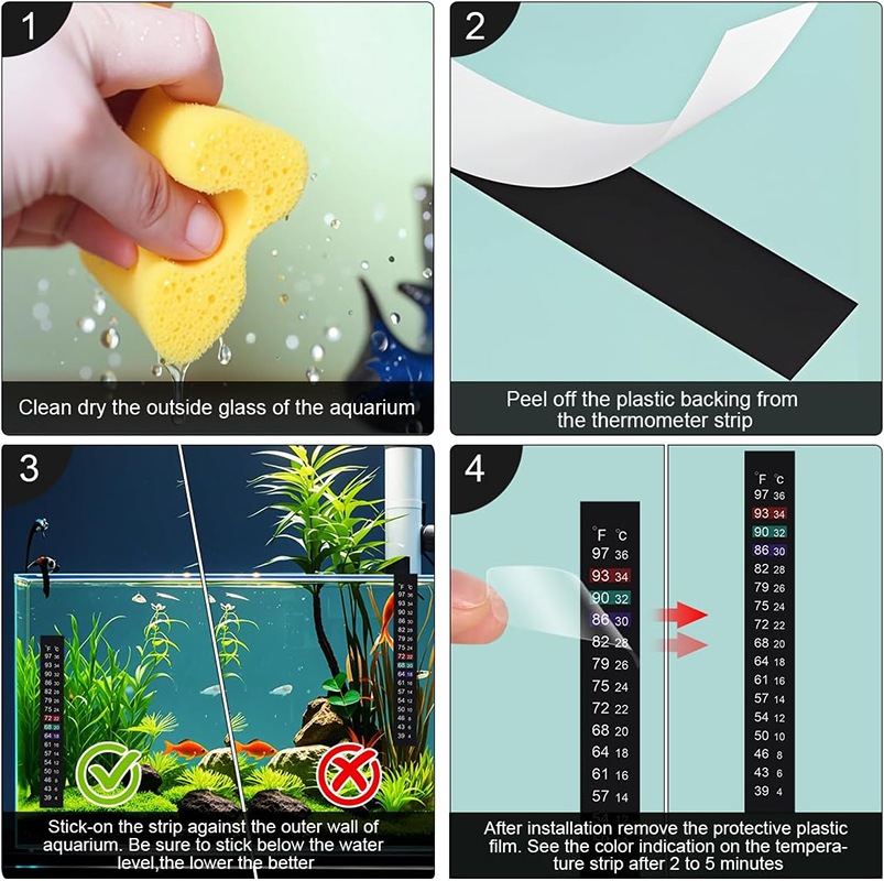 Stiker Termometer Akuarium Ter - Marine Aquarium Glue ulasan dan harga