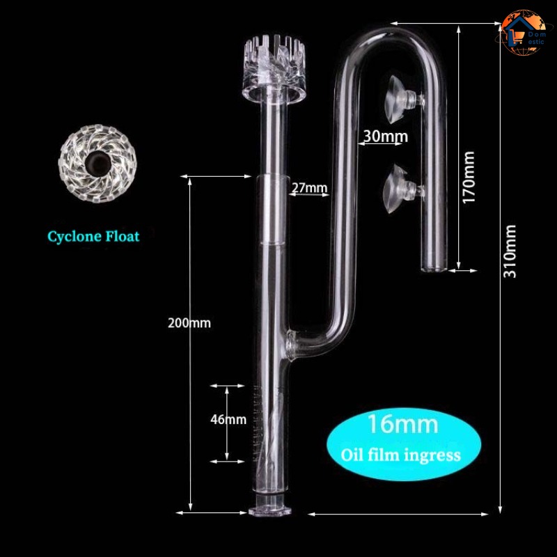 Pipa Lily Kaca Gaya ADA 13mm 1 - Marine Aquarium Overflow ulasan dan harga