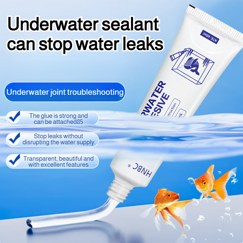 60G Penyegel Tahan Air Transpa - Marine Aquarium Glue ulasan dan harga