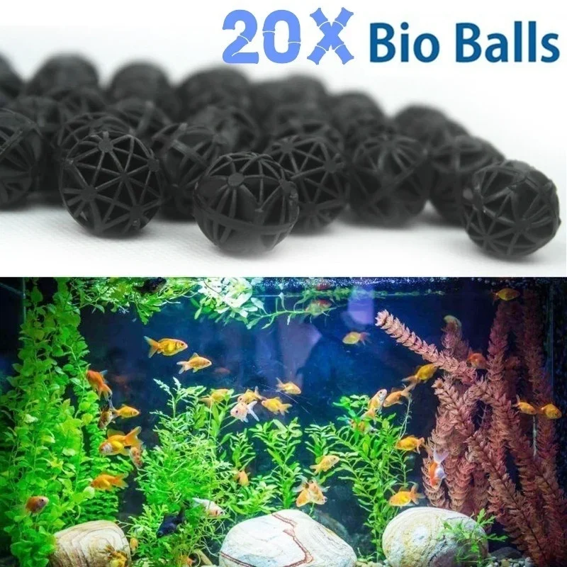 20 Buah 16Mm Bola Bio Akuarium - Marine Aquarium Filter Media ulasan dan harga