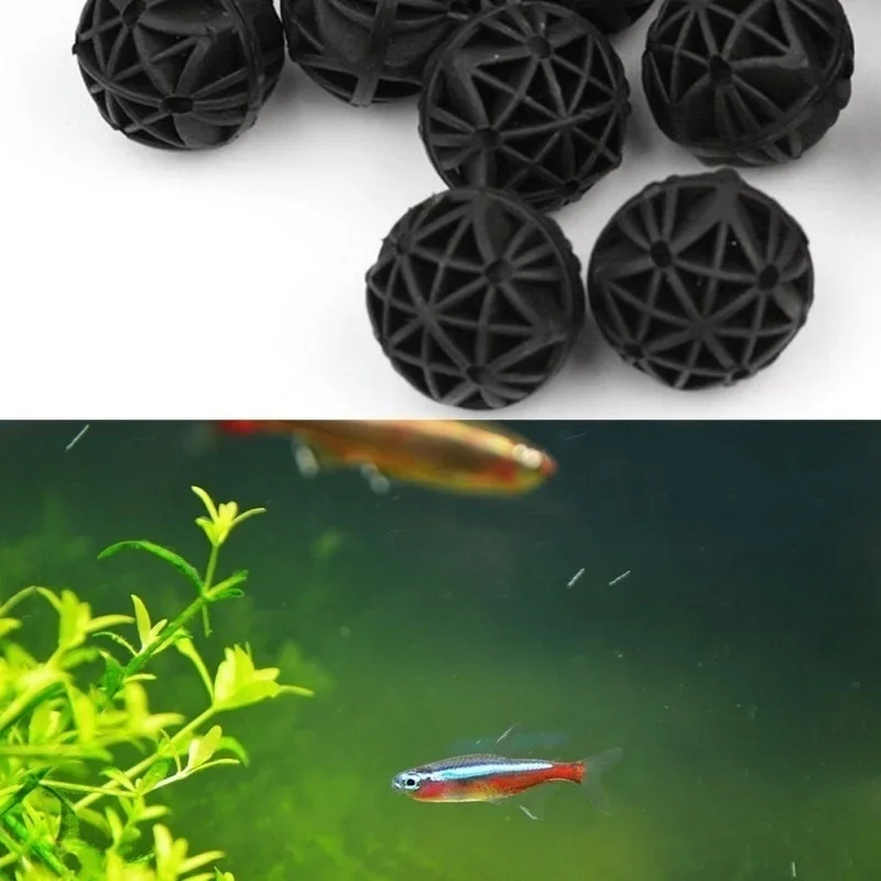 20Pcs Bola Bio Filter Akuarium - Marine Aquarium Filter Media ulasan dan harga